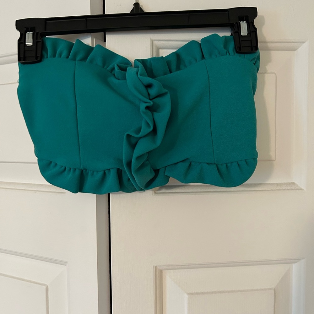 Teal Ruffled Set